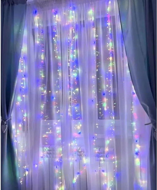 Гирлянда штора на окно хвойная лапа 3х2, мульти колор - Buro фото 2