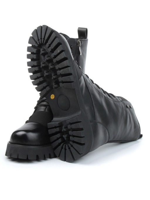 04-YPM9532A BLACK Ботинки зимние женские (натуральная кожа, натуральный мех) - Фабричный китай фото 13