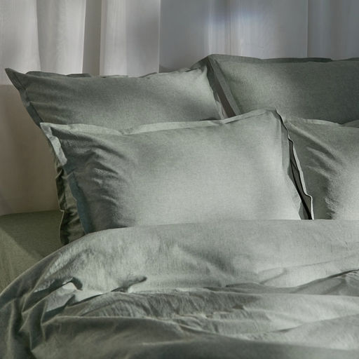 Простыня евро SL Home Деним, 235245 см, оливковая, жатый хлопок - Sima-land home фото 6