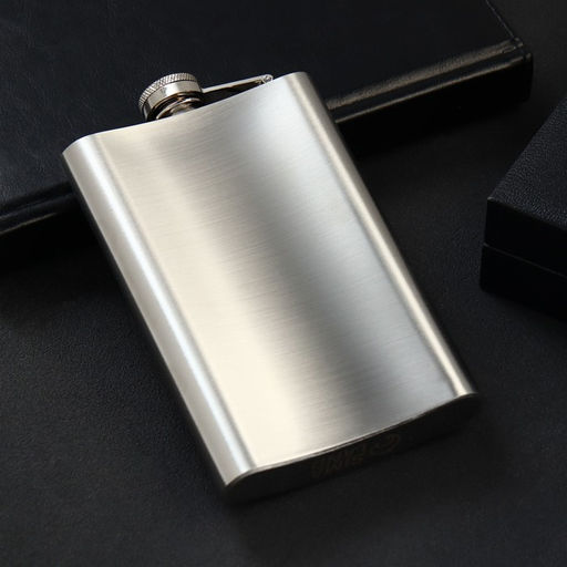 Фляжка Заправь полный бак, 270 мл, серебристая