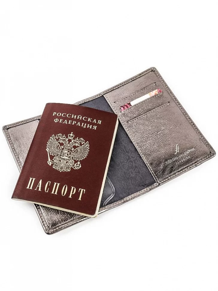 Женская кожаная обложка для паспорта Sergio Valentini СВ 8155-005/2  фото 2