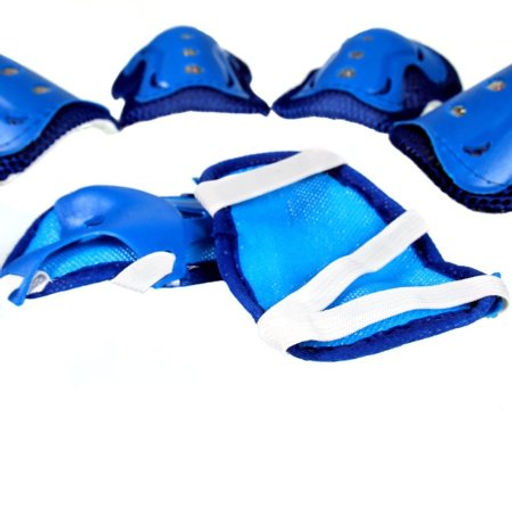 Защита для катания на роликах и велосипеде 6 предметов. 4-15лет / Yan-0021BL /уп 100/ синий - Галеонтрейд фото 6