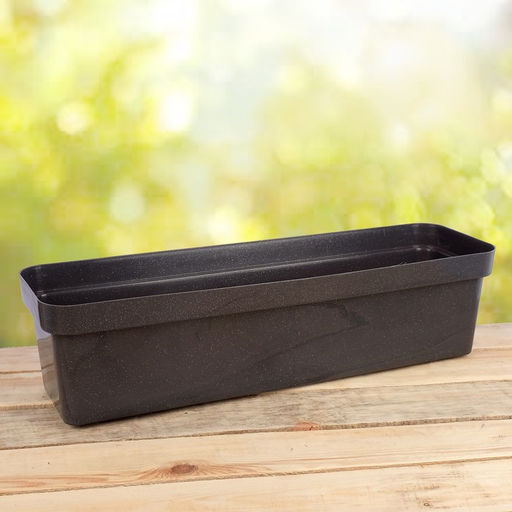 Ящик балконный для цветов «Эко», 12 л, 60×17×15.5 см, пластиковый, МИКС