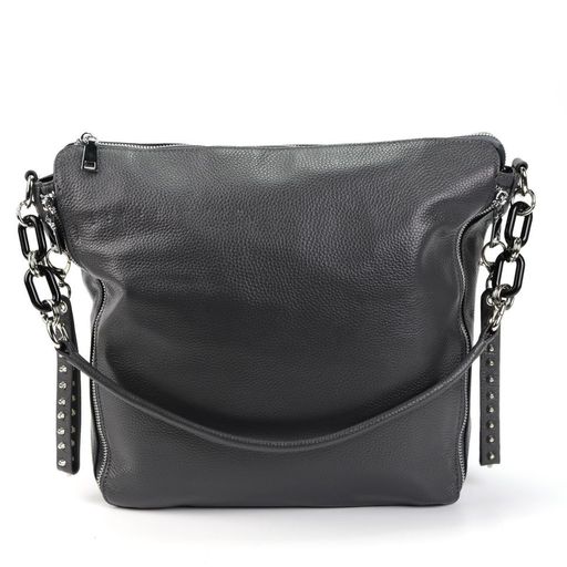 Женская кожаная сумка 1669-А Грей - Cidirro фото 3