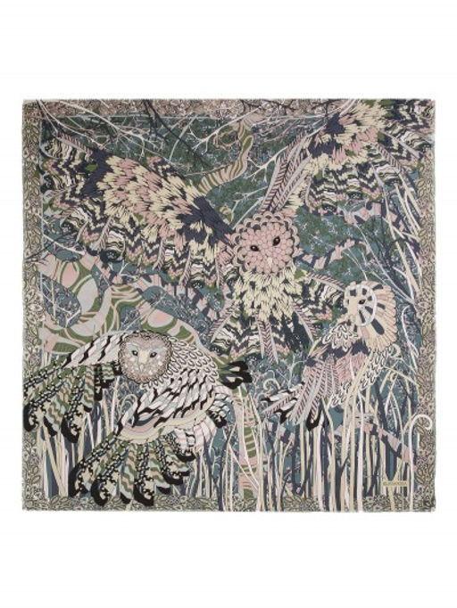 Платок жен. шелк+шерсть+мод 120х120 E16-8225-12 - Eleganzza фото 7