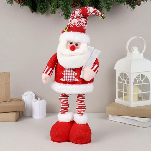 Новогоднее украшение ДЕД МОРОЗ 40 см на телескопических ножках арт. NA112 (745040)