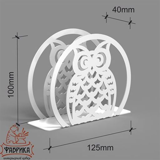 Салфетница кухонная металлическая Сова 703-007 - Фабрика интерьерной ковки фото 3