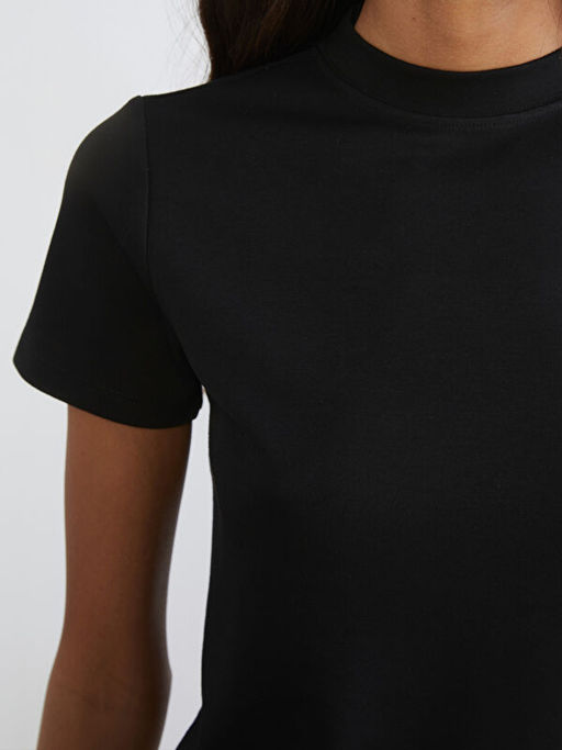 Bisiklet Yaka Kad?n Ti??rt