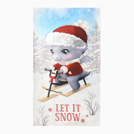 Полотенце Этель Let it snow, 40?73 см, 100% хлопок, саржа 190 г/м?