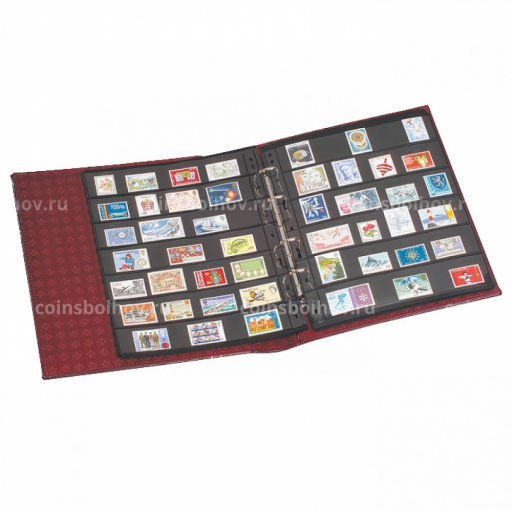 Альбом для монет без листов формат Optima Красный Классический дизайн LEUCHTTURM 326586