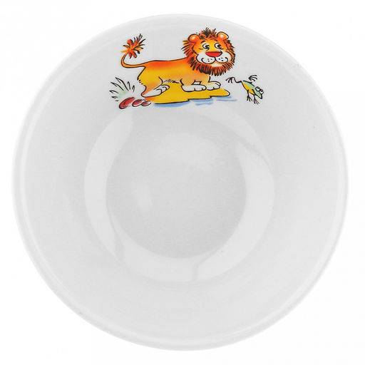Салатник фарфоровый "Зоопарк" 220мл, д21,9см h4,3см, круглый (Россия)