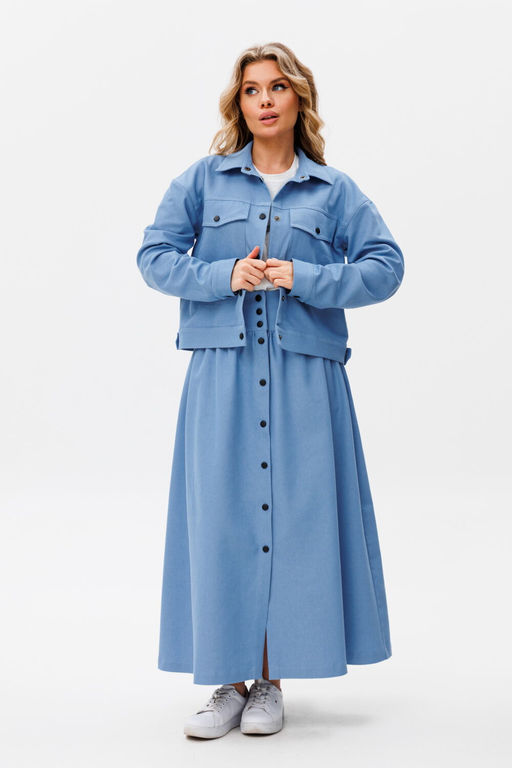 Жакет AmberA 1035B голубой  фото 2