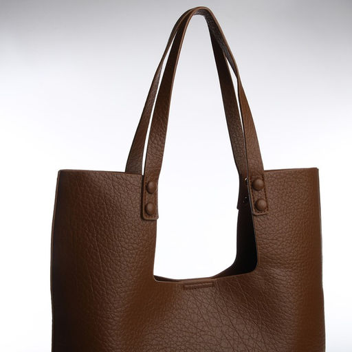 Сумка-мешок женская на магните, косметичка, цвет коричневый - Simaland фото 5