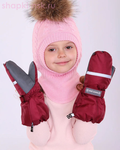 02-B Варежки для девочки (2-8 лет)