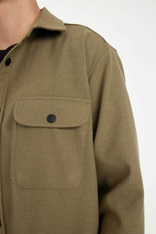 Рубашка с длинным рукавом Relax Fit - Defacto фото 6