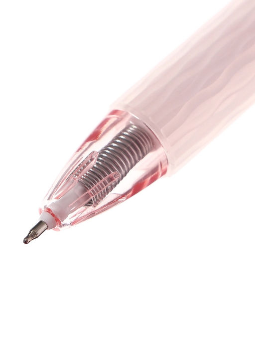 Цена за 10 шт. Ручка гелевая автоматическая 0.5 мм, стержень черный, резиновый держатель, прозрачный корпус - Simaland фото 3