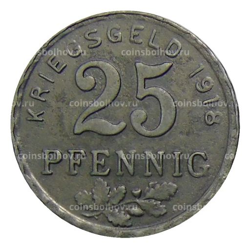 25 пфеннигов 1918 года Германия  Нотгельд  Хаттинген