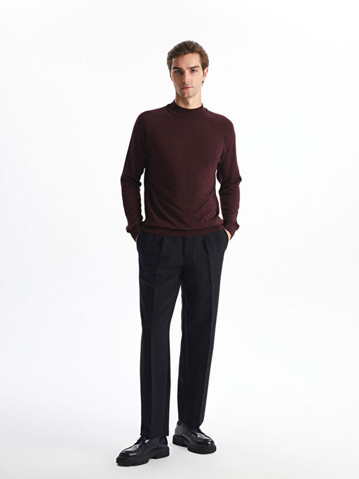 Yar?m Bal?k?? Yaka Uzun Kollu Erkek Triko Kazak - Waikiki фото 2