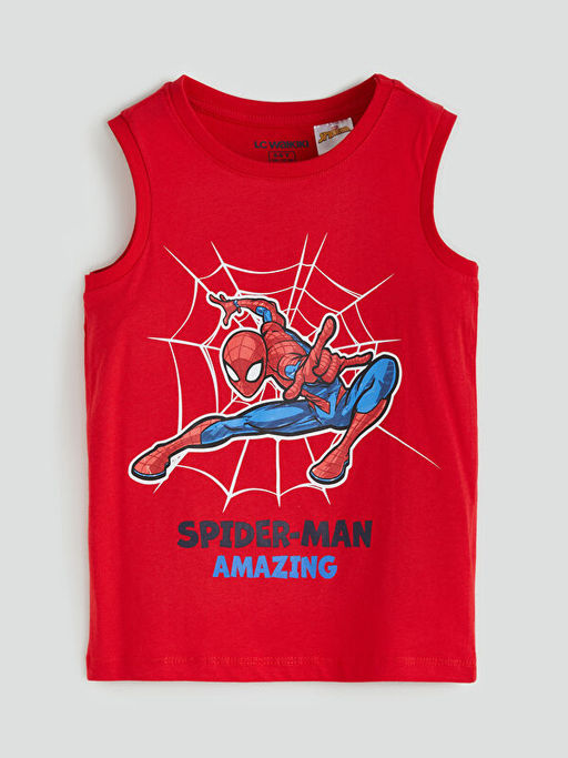 Spider-Man Bask?l? Erkek ?ocuk ?ortlu Pijama Tak?m