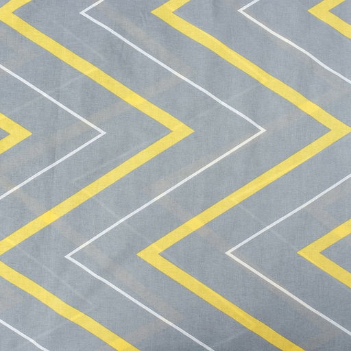 Постельное бельё Этель 2 сп Жёлто-серые зигзаги 175х215, 200х220, 70х70-2 шт  фото 3