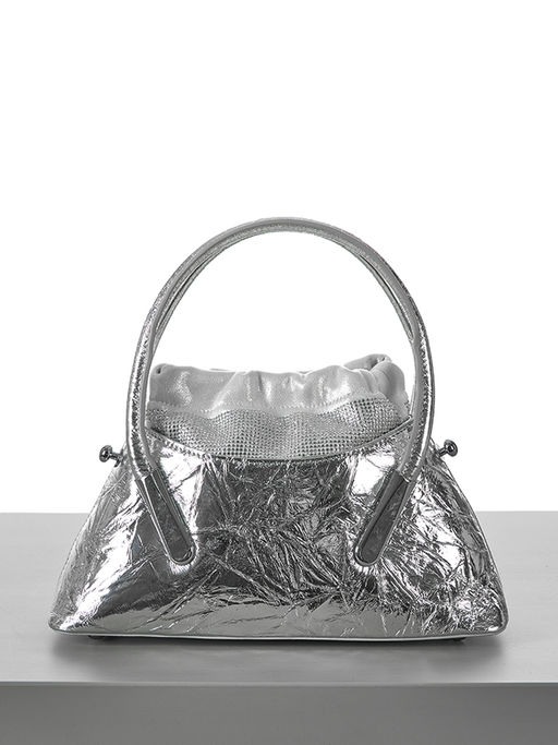 LACCOMA сумка Y2218-серебристый натуральная кожа полиэстер  фото 3