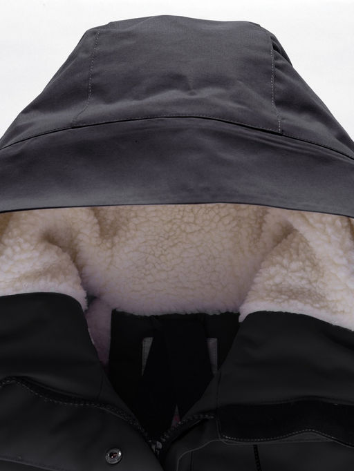 Парка зимняя подростковая для девочки с капюшоном черного цвета 9538Ch - Mtforce фото 22