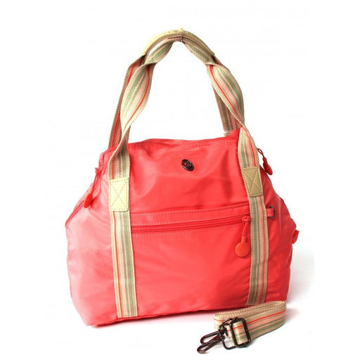 Сумка женская текстиль BoBo-3903-3, 1отд, плечевой ремень, коралл 261572
