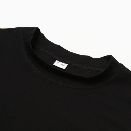 Футболка мужская из органического хлопка MINAKU OVERSIZE FIT: чёрная, р-р 46