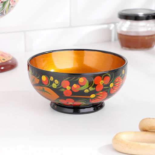 Чашка дерево хохлома «Малая», 11×6.5 см