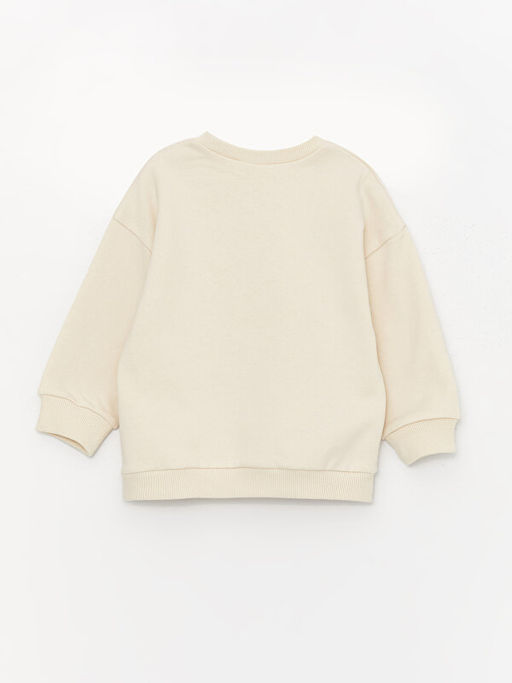 Bisiklet Yaka Uzun Kollu Aslan Kral Bask?l? Erkek Bebek Sweatshirt - Waikiki фото 2