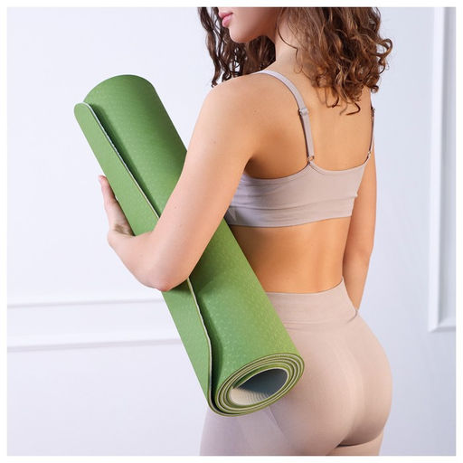 Коврик для йоги Sangh, 183610,6 см, цвет зелёный  фото 4