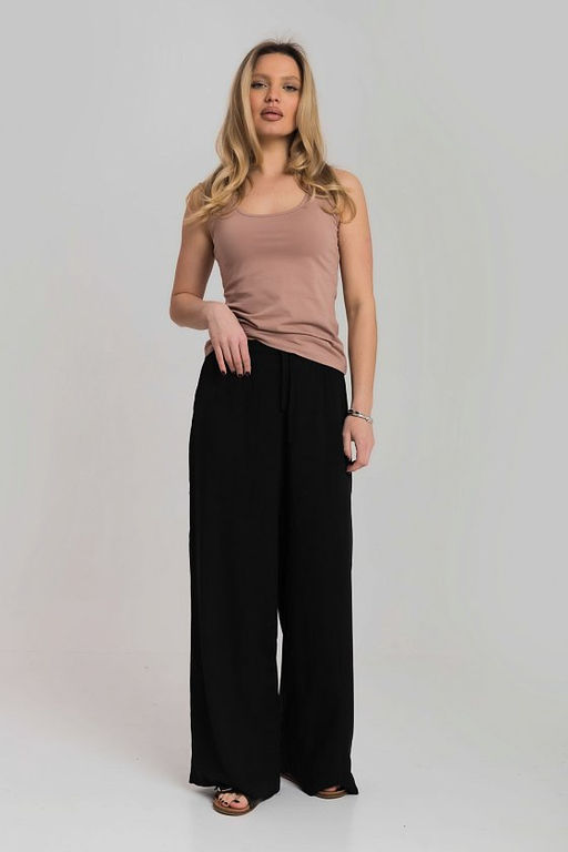 Майка из кулирки с лайкрой М326013к какао - Елена фото 2