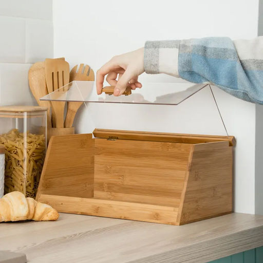 Хлебница бамбук 35*21,5*15,3 см №9, арт. КТ-ХБ-09