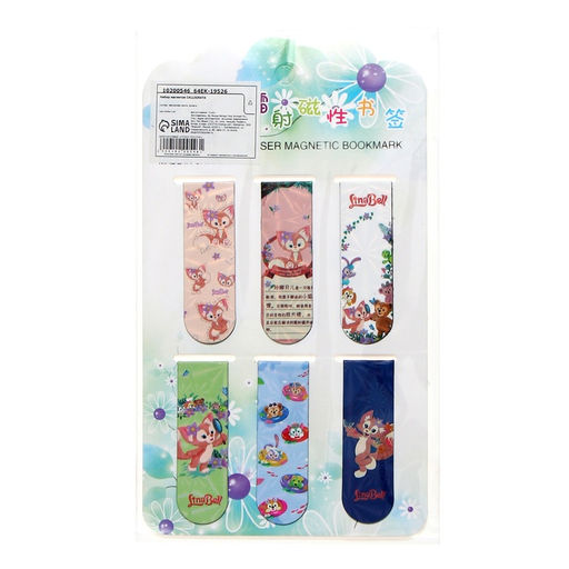 Набор закладок для книг магнитных 6 штук, Зверушки, МИКС - Calligrata фото 13