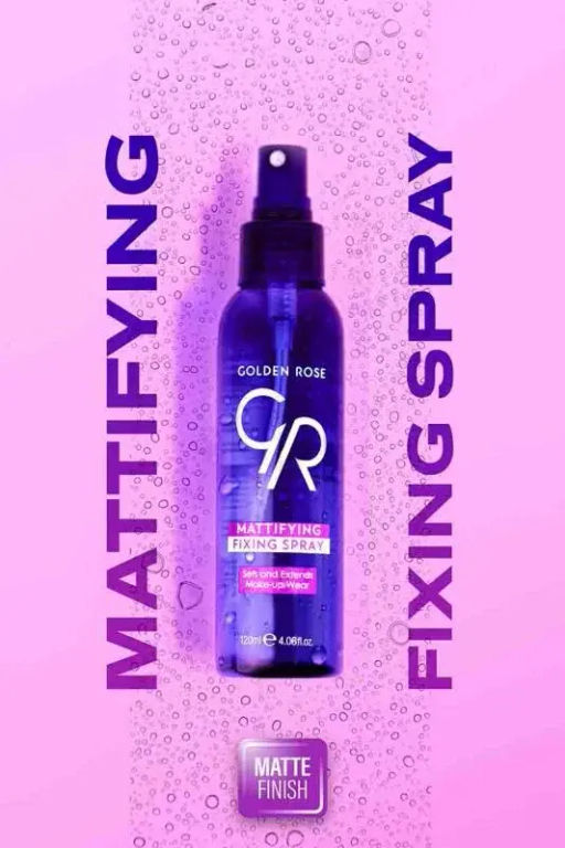 Golden Rose Спрей для фиксации макияжа лица матирующий MATTIFYING FIXING SPRAY