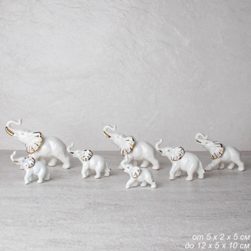 Статуэтка Слоны набор 7 штук / B2184 /уп 12/ - Галеонтрейд фото 4