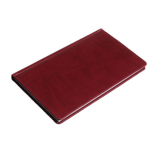 Планинг недатированный A6, 64 листа, на сшивке, обложка из искусственной кожи, бордовый - Calligrata фото 2