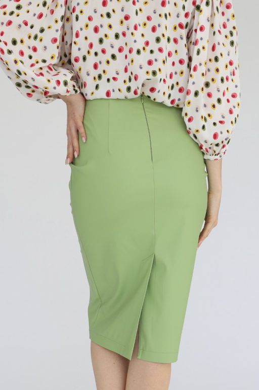 Юбка- карандаш из искусственной кожи - Looklikecat фото 4