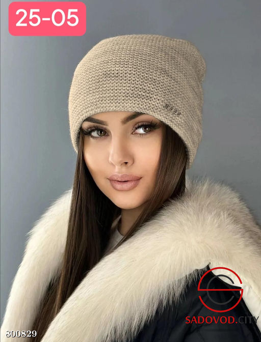 шапка женская на двойном флисе - Bruno фото 6
