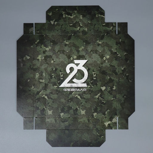 Коробка подарочная складная, упаковка, «23 февраля», 21×15×7 см