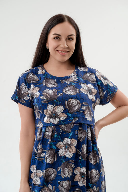 Платье женское из кулирки Миранда синий - Амадэль фото 22