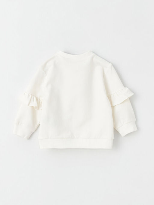 Bisiklet Yaka Uzun Kollu Minnie Mouse Bask?l? K?z Bebek Sweatshirt ve Tayt 2li Tak?m - Waikiki фото 3