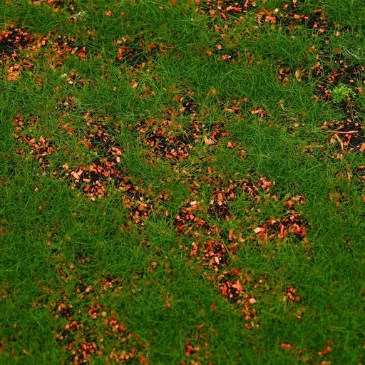 Мох искусственный, декоративный, полотно 1×1 м, зелёный, с коричневым ямами, Greengo