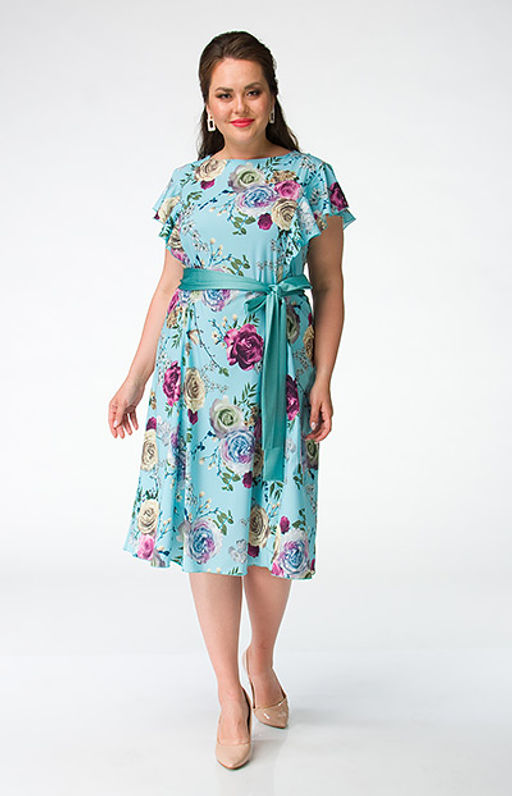 Эффектное платье свободного силуэта с рукавами-крылышками - Ckc collections фото 2