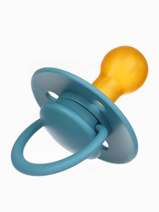 Соски-пустышки, от 6 мес., латекс, классические, в контейнере, набор из 2 шт., серый/серо-синий, M&B