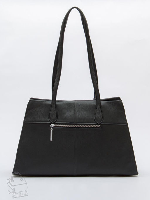 Сумка женская кожаная 1008C black Polina&Eiterou