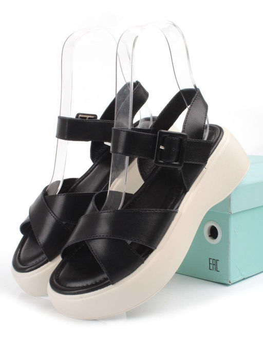 08-PEY256-2 BLACK Босоножки женские (натуральная кожа) - Фабричный китай фото 15