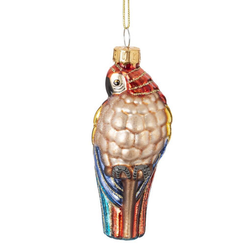 Украшение новогоднее "Попугай", L4 W4 H10 см, 3в.