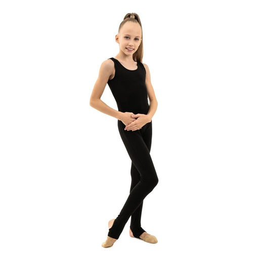 Комбинезон гимнастический Grace Dance, с вырезом на спине, с вырезом под пятку, р. 40, цвет чёрный  фото 3