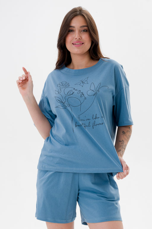 Пижама женская из кулирки Дива топаз - Амадэль фото 9